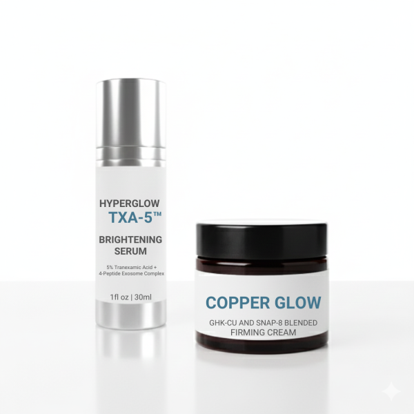 The Glow Duo HYPERGLOW TXA-5 Exosome Serum + Copper Glow Cream