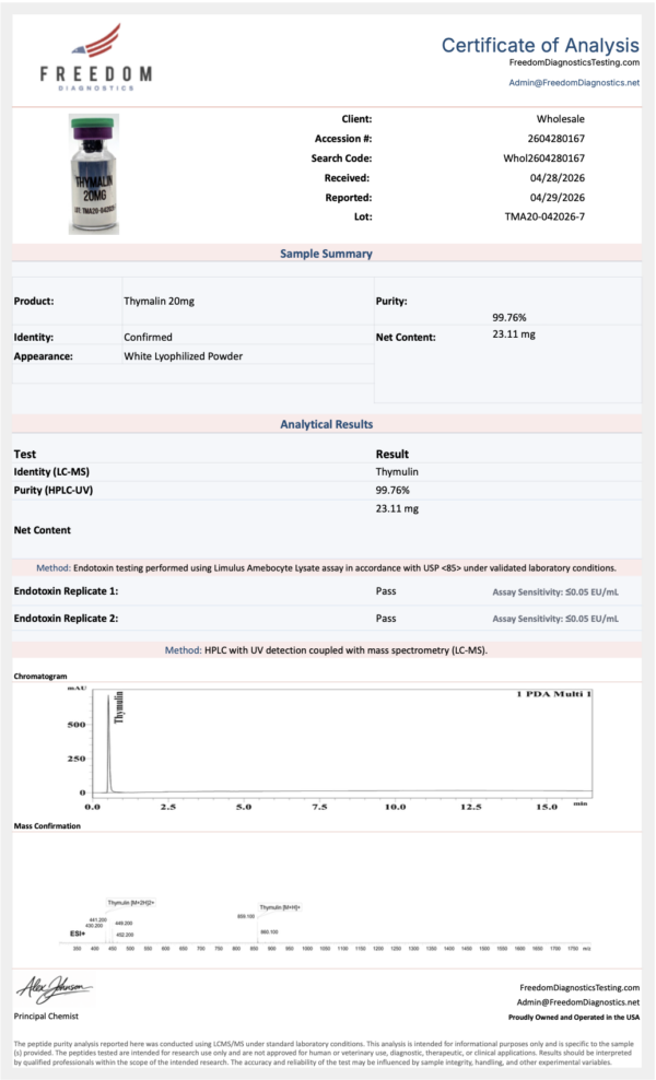 thymalin 20 thymalin 20